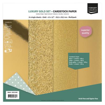 Vaessen Creative Cardstock (Textur) - Luxury Gold
